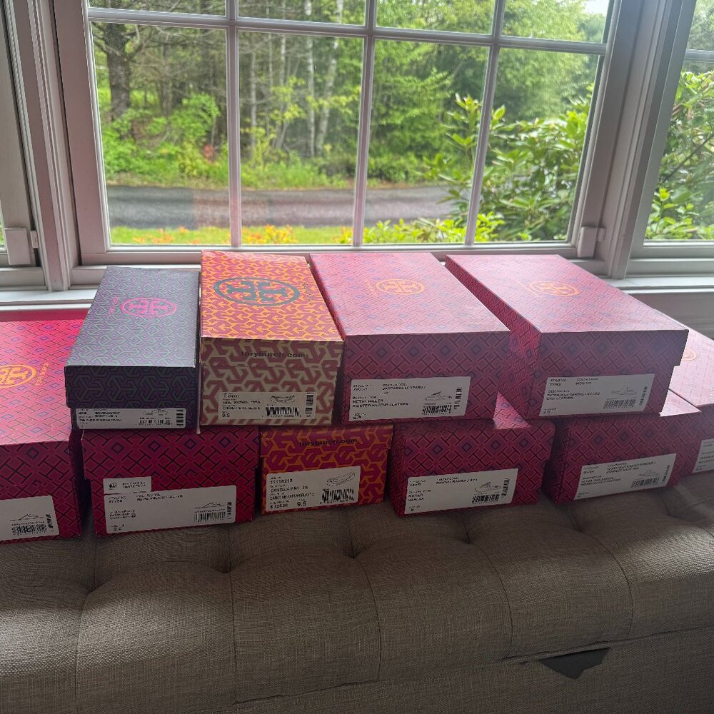 Tory Burch boxes with dust bags